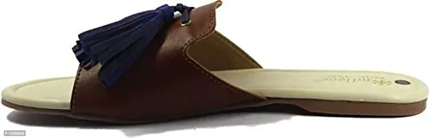 Flat Full Cover Tassel sandal-Women's-thumb4