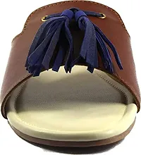 Flat Full Cover Tassel sandal-Women's-thumb2