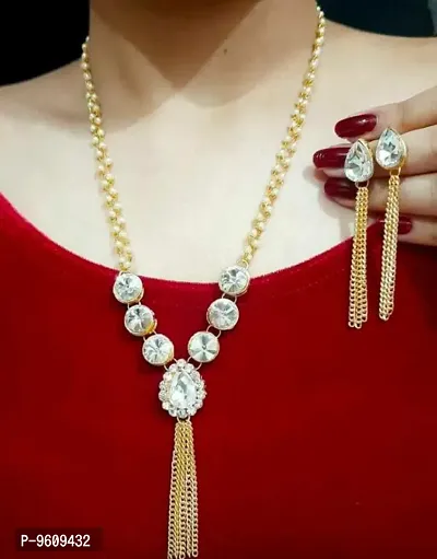 Women Stylish Necklace with Earrings Set