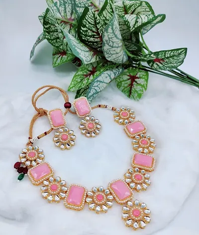 Trendy Alloy Kundan Necklace Sets