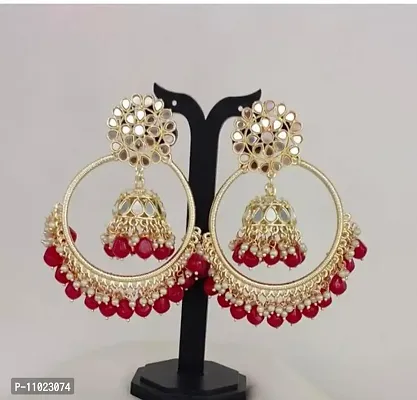 Stylish Fancy Gold Plated Alloy Crystal Earrings For Women