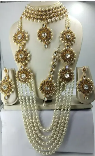 Trendy Alloy Pearl Jewellery Sets for Women