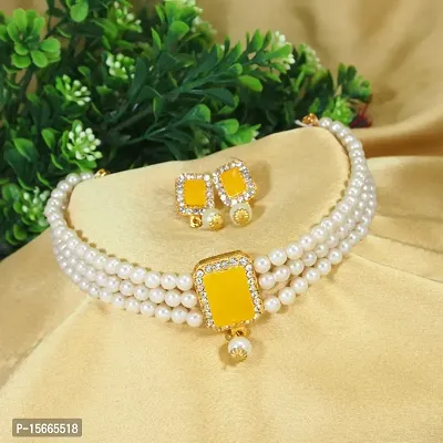 Alloy Kundan Pearl Jewellery Sets