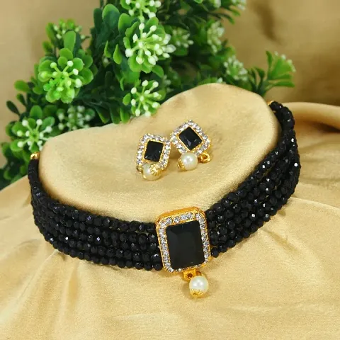 Partywear Alloy Kundan Long Necklace Set