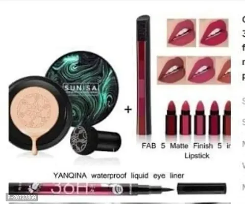 AT 80 5 in 1 lipstick matte 3 in 1 Air Cushion CC and BB cream foundation Black Waterproof Pen Liquid Eyeliner-thumb0
