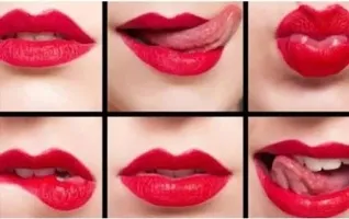 AT 80 Lip Shape Waterproof Lazy Lipstick Matte Makeup Long Lasting Moisturizing Matte Finish Lip-Shaped Lipstick Red Maroon-thumb2