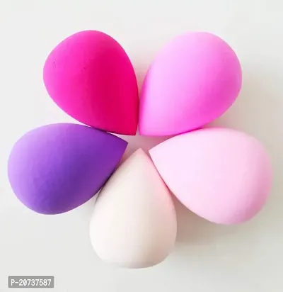 AT 80 Women's  Girl's Multicolour Makeup Sponge Beauty Blenders for Blending Face Makeup PAck of 5