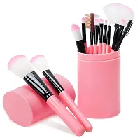 AT 80 Makeup brush set of 7 with Sponge puff blender Set of 6 (13 Items in a Set) (Pack of 13) (Pack of 7)-thumb1