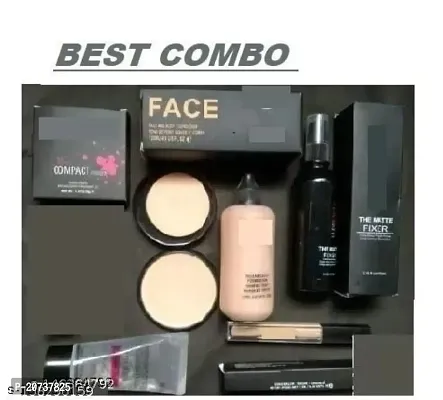 AT 80 Fixer Primer Concealer Faundation Compact 5 item combo