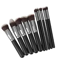 AT 80 Foundation Blending Blush Eyeliner Face Powder Brush Kit Set Pack of 10-thumb1