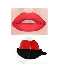 AT 80 Lip Shape Waterproof Lazy Lipstick Matte Makeup Long Lasting Moisturizing Matte Finish Lip-Shaped Lipstick Red Maroon-thumb1