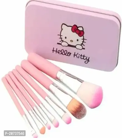 AT 80 Make Up Brush Set Synthetic Makeup Brush Set Brush Set Pink 7 Piecesb Random Color-thumb5