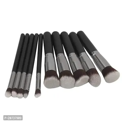 AT 80 Foundation Blending Blush Eyeliner Face Powder Brush Kit Set Pack of 10-thumb3