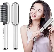 AT 80 Electric Hair Straightener Comb for Women  Men Hair Style Straightener Machine Brush PTC Heating Electric Straightener with 5 Temperature Control-thumb2