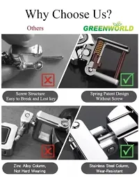 GREENWORLD silver Color Fob Key Heavy Duty Keychain for For-d Aspire/Freestyle/Ecosport/Endeavour And all For-d Car Model (CHROME SILVER)-thumb4