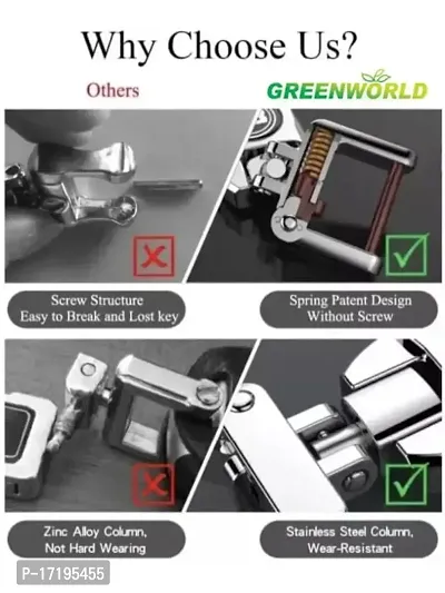 GREENWORLD silver Color Fob Key Heavy Duty Keychain for For-d Aspire/Freestyle/Ecosport/Endeavour And all For-d Car Model (CHROME SILVER)-thumb5