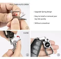 GREENWORLD Silver Color Fob Key Heavy Duty Keychain for Skoda Rapid/Fabia/Kushaq/Octavia And All Sloda Model (Silver)-thumb4