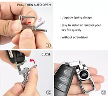 GREENWORLD Silver Color Heavy Duty KeyChain for BM.W Sutable For All BM-W Model Car (CHROME SILVER)-thumb4