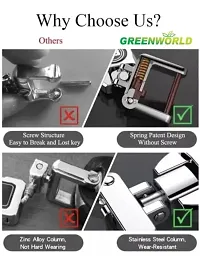 GREENWORLD Silver Colour Car Key Fob Key Chain Heavy Duty Keychain for Suzuki/Dzire/Swift/Breeza/Scross/Baleno/Alto/Wagonr/Xpresso/Ciaz/Ignisar (Only Keychain)-thumb3