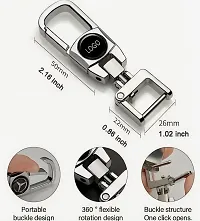 GREENWORLD Silver Colour Car Key Fob Key Chain Heavy Duty Keychain for Suzuki/Dzire/Swift/Breeza/Scross/Baleno/Alto/Wagonr/Xpresso/Ciaz/Ignisar (Only Keychain)-thumb2