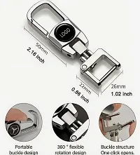 GREENWORLD Silver Color Car Key Fob Key Chain Heavy Duty Keychain for Suzuki/Dzire/Swift/Breeza/Scross/Baleno/Alto/Wagonr/Xpresso/Ciaz/Ignisar (Only Keychain)-thumb2