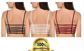 Fancy Cotton Blend Bralette Padded Bras For Women Pack Of 3-thumb1