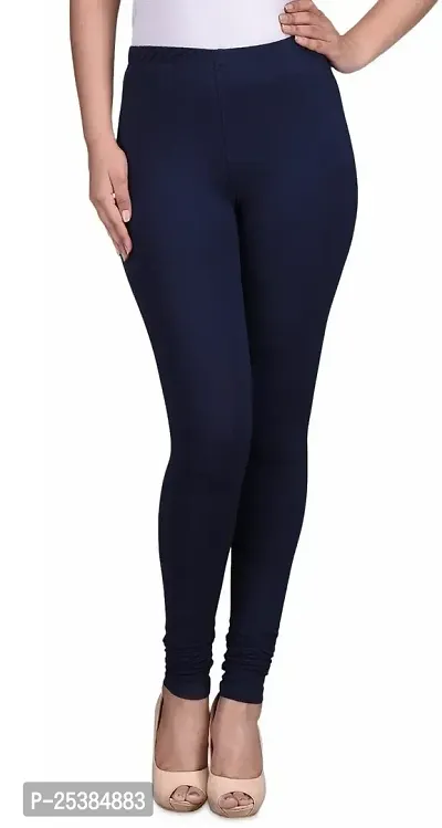 Fabulous Blue Lycra Solid Churidaars For Women-thumb0