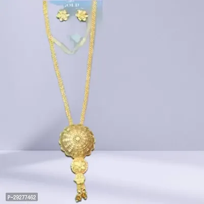 Micro Gold Plated Long Rani Haar Jewellery Set for Women