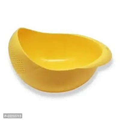 Plastic Kitchen Drain Sieve Wash Rice Colander, Strainer And Bowl With Handle For Rice Vegetable And Fruits-thumb0