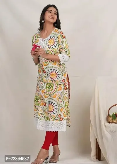 Stylish A-Line Cotton Kurta-thumb0