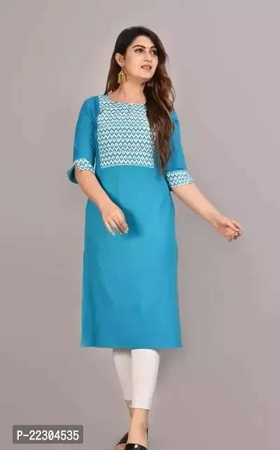 Stylish A-Line Rayon Kurta-thumb0