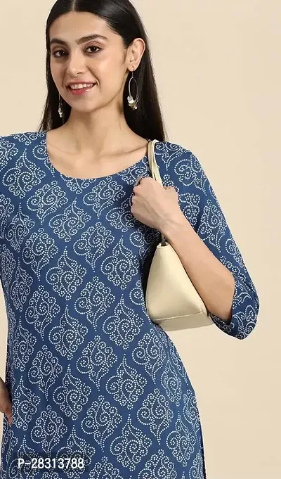 Trendy Viscose Rayon Printed Kurti-thumb3