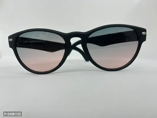 Stylish Black Plastic Sunglasses For Kids-thumb0