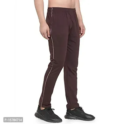 Stylish Fancy Cotton Regular Track Pants For Men-thumb0