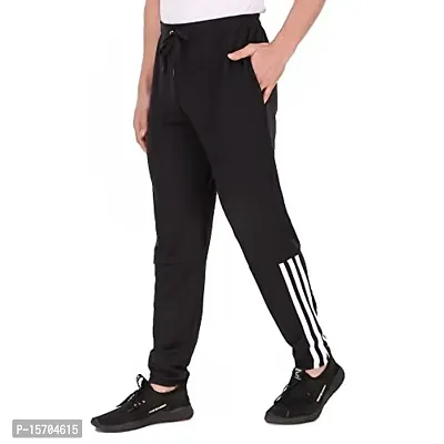 Stylish Fancy Cotton Regular Track Pants For Men-thumb0