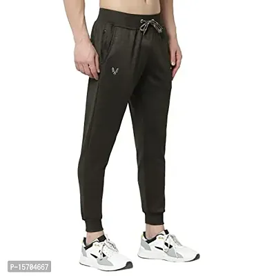 Stylish Fancy Cotton Regular Track Pants For Men-thumb0