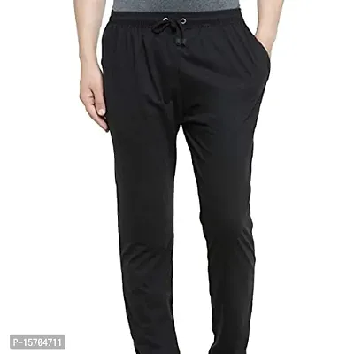 Stylish Fancy Cotton Regular Track Pants For Men-thumb0