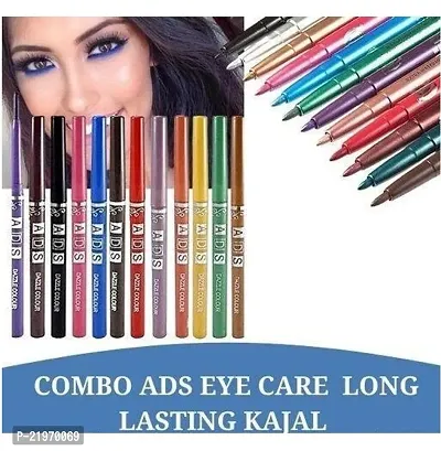 Antique ADS Color Pencil Kajal Multi (Pack Of 12)-thumb0