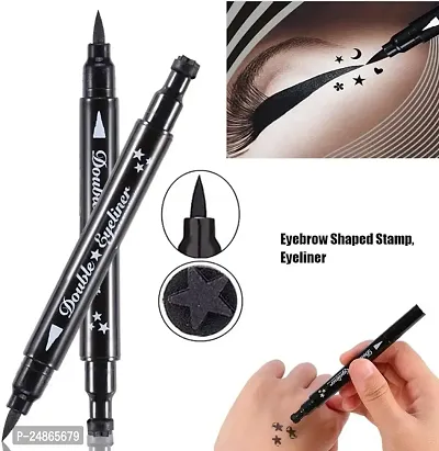 MAKEUP  MORE 2IN1 STAR tattoo seal eyeliner give a perfect eyes look and star stamp seal pack of 1-thumb0