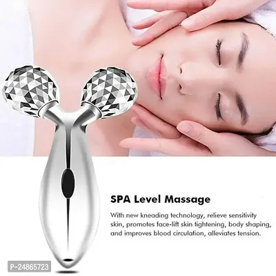 Face Body Roller Massager, 3D Roller Face Massager Y-Shape Face Lift Tool Firming Beauty Massage Body Face Massager-thumb0