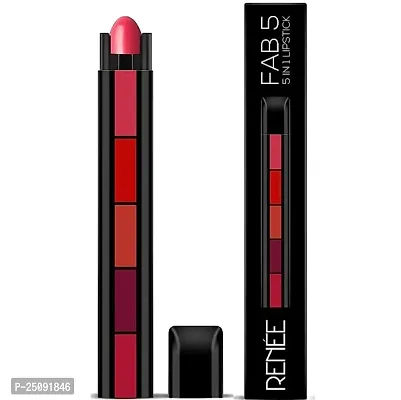 e 5 in 1 Lipstick 7.5gm - Five Shades in One -long Lasting, Matte Finish - Non Drying Formula With Intense Color Payoff - Compact  Easy to Use-thumb0