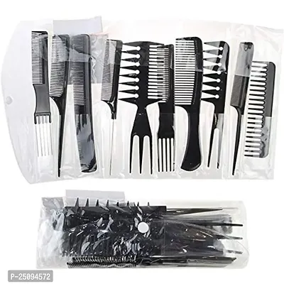 Multipurpose Hair Comb Set Hairbrush Sal-10 pieces-thumb0