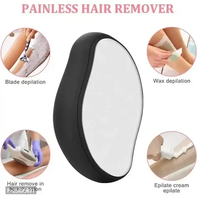 Crystal Hair Removal Stone, Crystal Hair Remover for Women and Men Nano-crystalline Dots Technology Crystal Hair Eraser for Women Painless Hair Remover for Women Reusable Painless Hair Removal Stone1P-thumb0