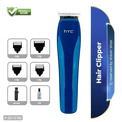 Original At-528 Rechargeable Hair Trimmer For Men With T Shape Precision Steel Blade Multicolour 1 Piece, Battery Powered-thumb0