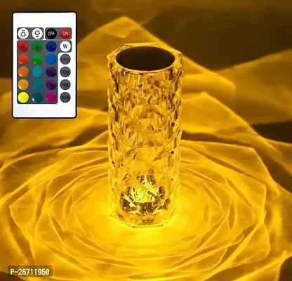 Crystal Lamp,16 Color Changing Rose Crystal Diam