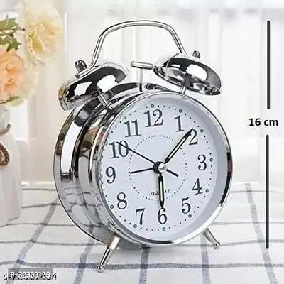 Table Clock Retro Twin Bell-thumb3