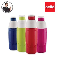 Cello Puro Classic Plastic Bottle, 600 ml, Set of 4, Assorted-thumb1