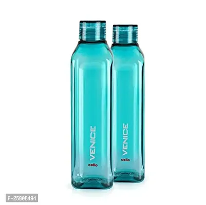 CELLO Venice Plastic Water Bottle, 1 Litre, Set of 2, Green-thumb4