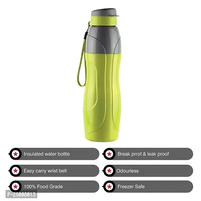 CELLO Puro Plastic Sports 600 Insulated Water Bottle, 520 ml, Set of 3, Assorted-thumb2