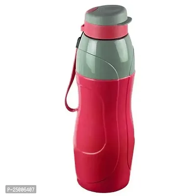Cello Puro Sports 900 | Water Bottle with Inner Steel and Outer Plastic | Insulated Water Bottle | 900 ml, Red